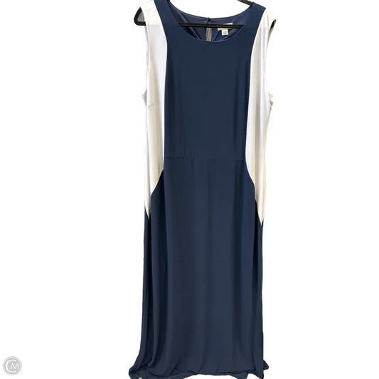 Dress Casual Maxi By Cato In Navy, Size: 1x