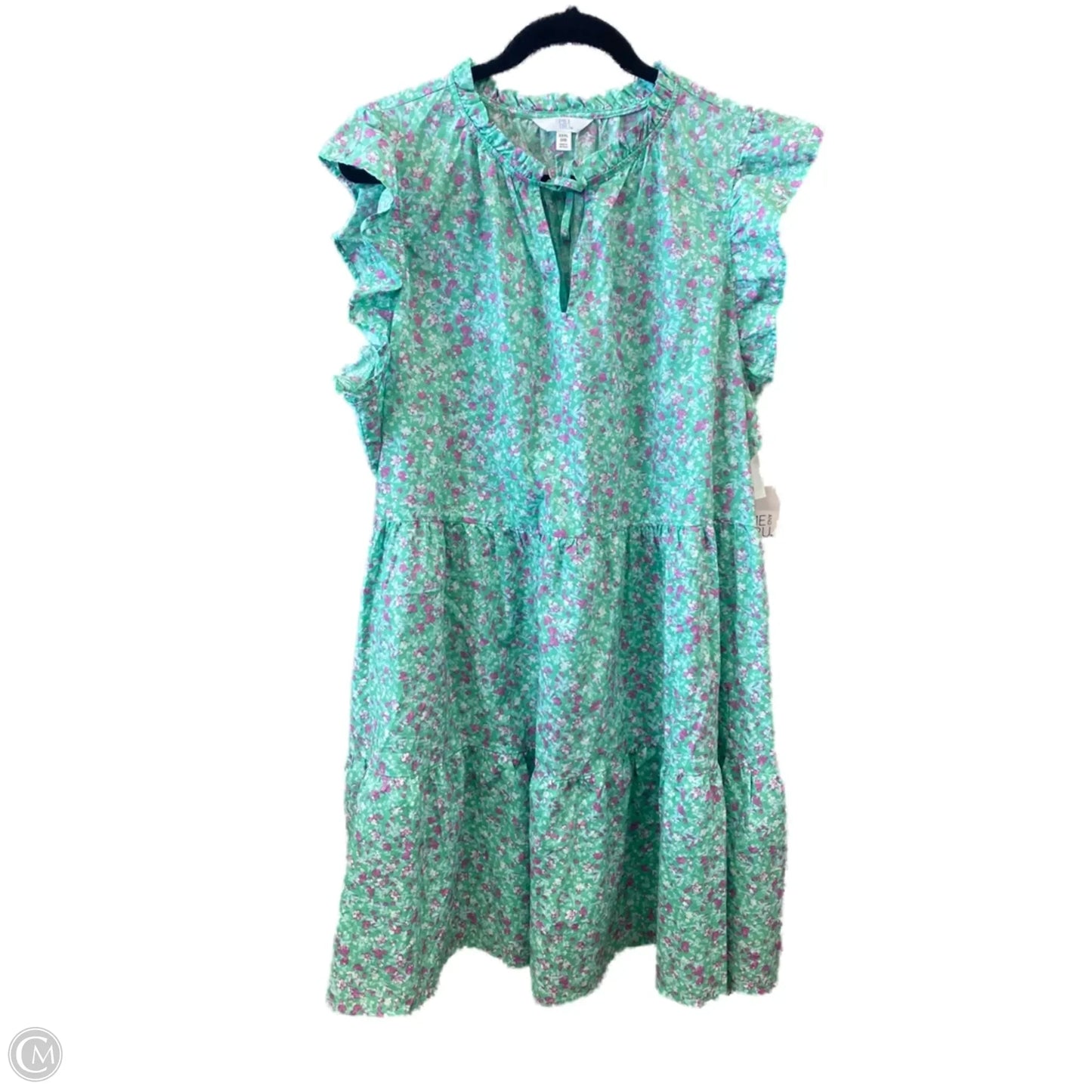 Dress Casual Short By Time And Tru In Green, Size: 3x
