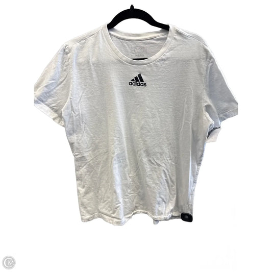 Top Short Sleeve By Adidas In White, Size: Xl