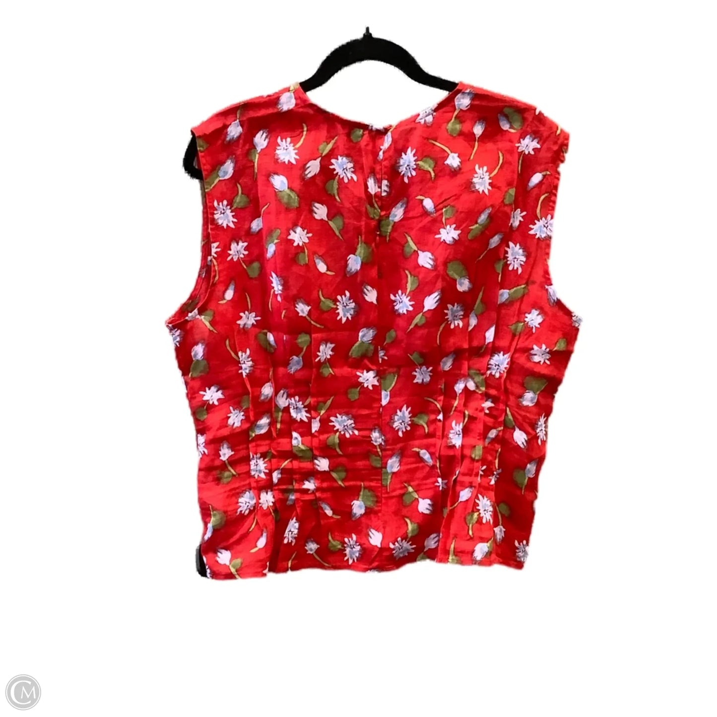 Top Sleeveless By J. Crew In Red, Size: L