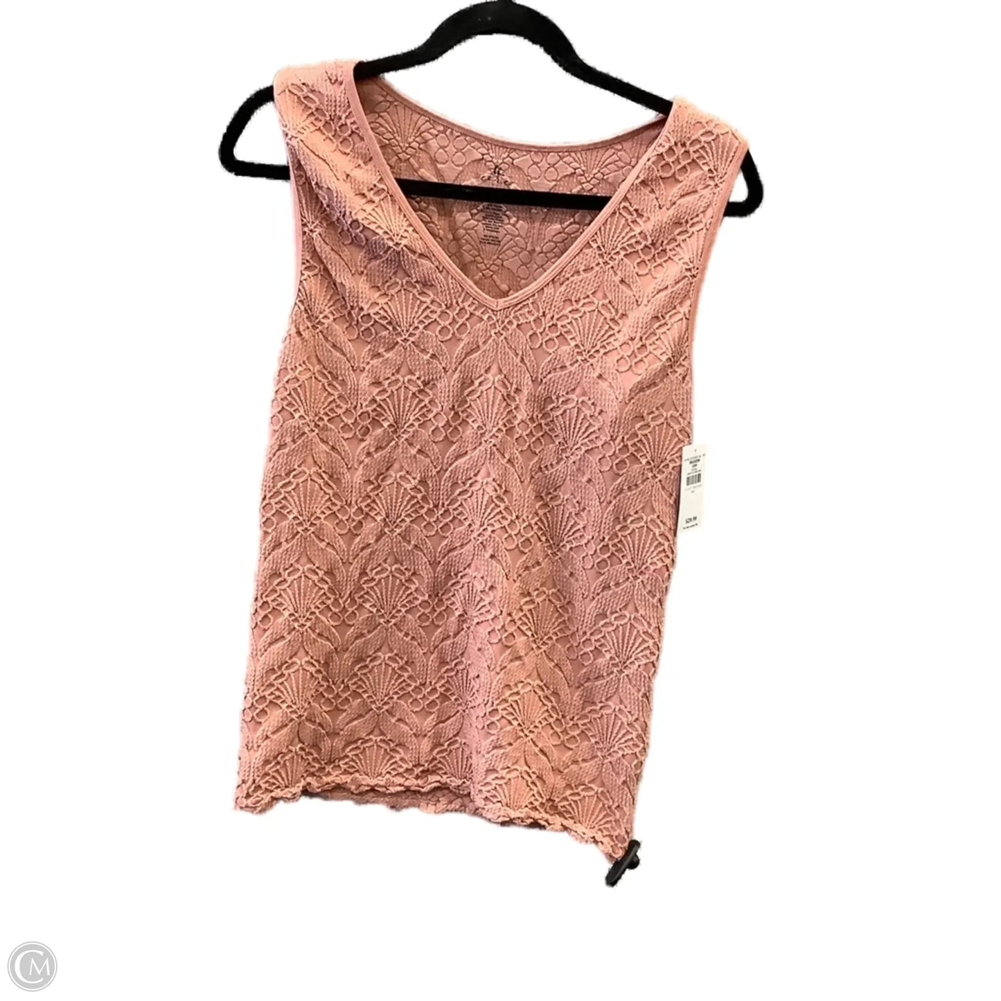 Top Sleeveless By Bke In Pink, Size: M
