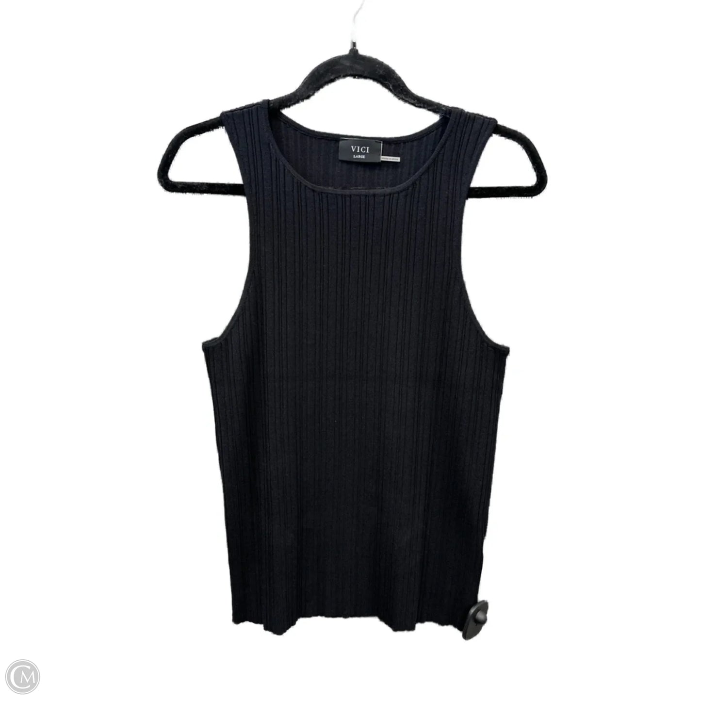 Top Sleeveless By Vici In Black, Size: L