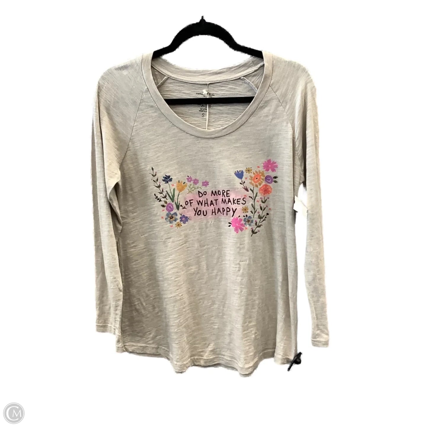 Top Long Sleeve By Natural Life In Grey, Size: S