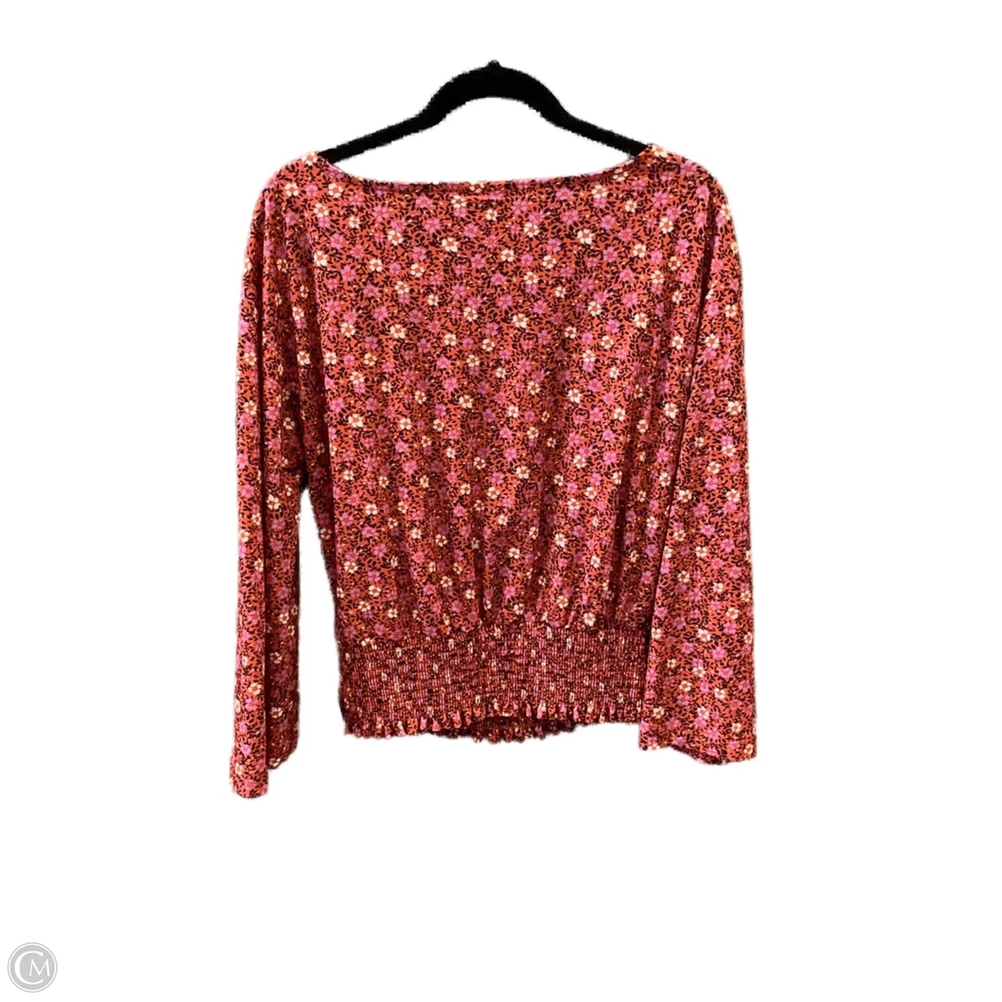 Top Long Sleeve By Ann Taylor In Orange, Size: S