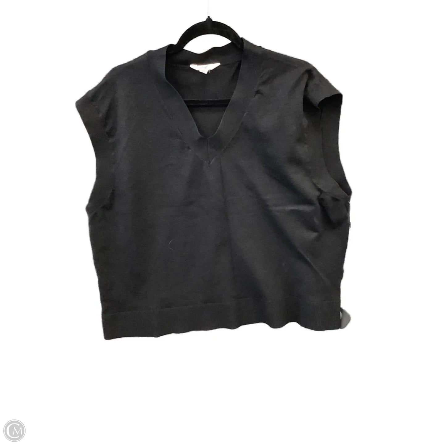 Vest Sweater By Terra & Sky In Black, Size: 1x