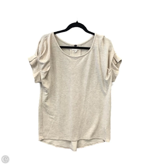 Top Short Sleeve By Cupio In Beige, Size: M