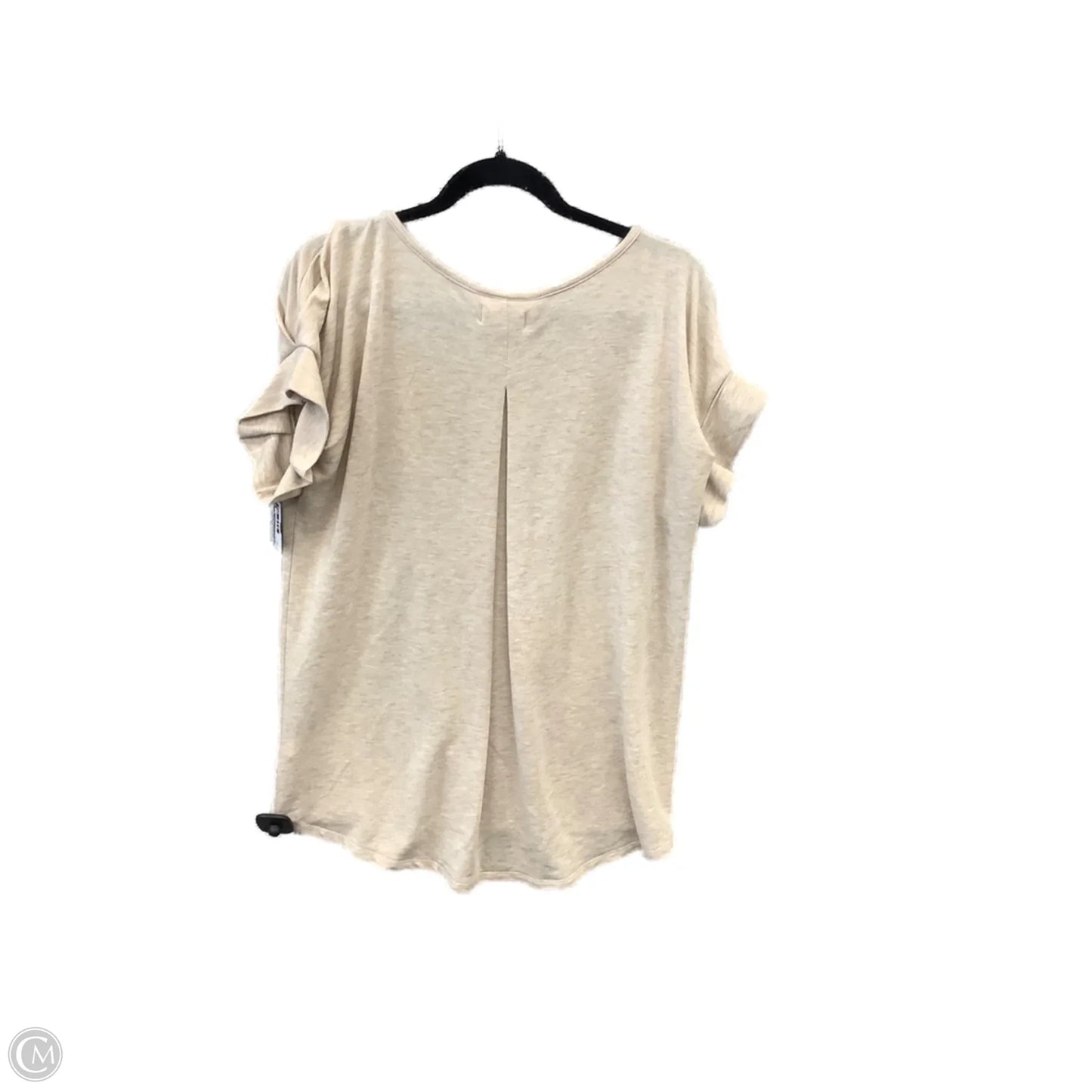 Top Short Sleeve By Cupio In Beige, Size: M