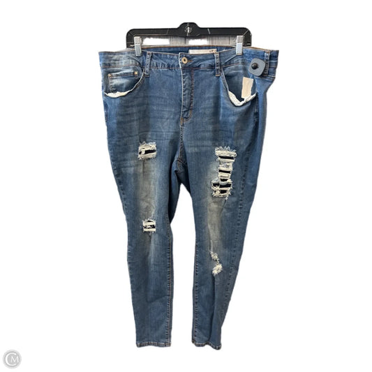 Jeans Skinny By Clothes Mentor In Blue Denim, Size: 22