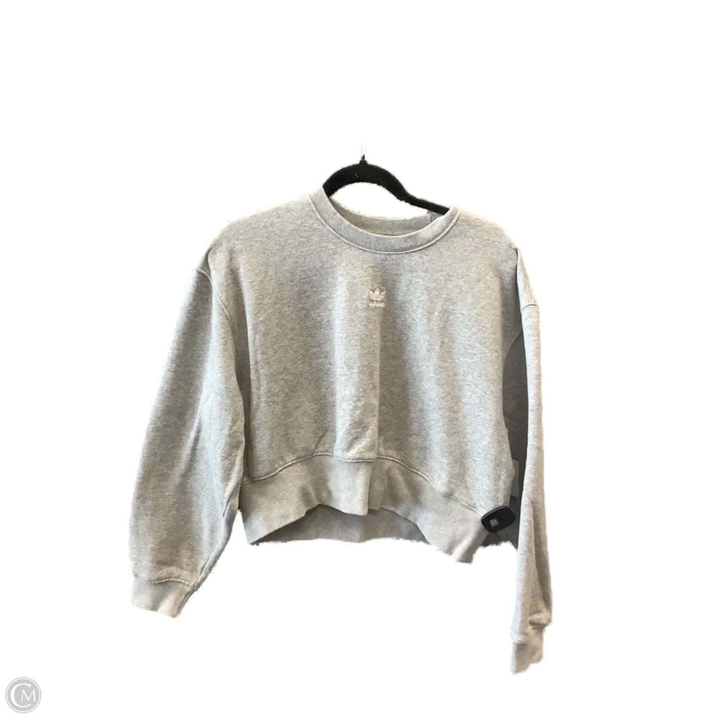 Sweatshirt Crewneck By Adidas In Grey, Size: Xs