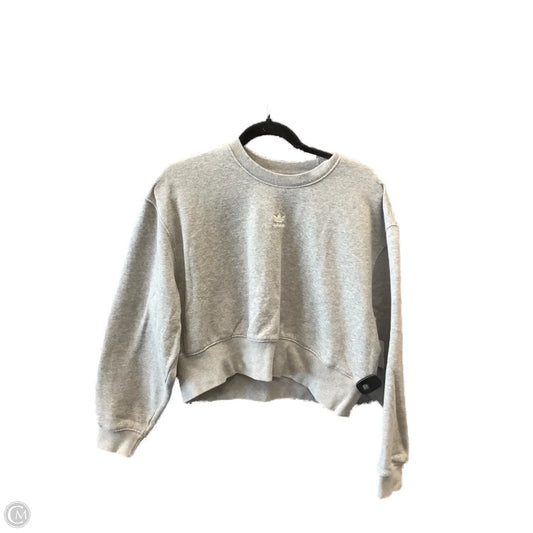 Sweatshirt Crewneck By Adidas In Grey, Size: Xs