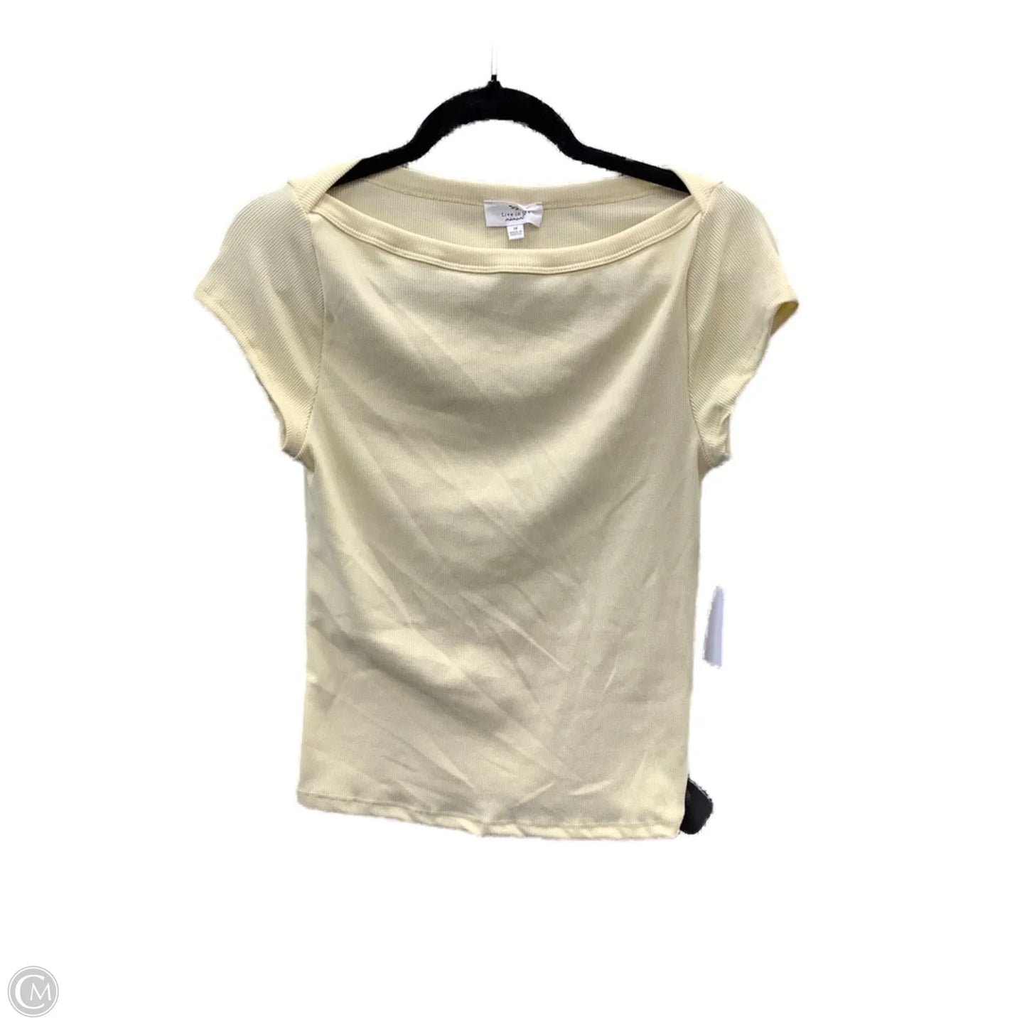 Top Short Sleeve By Clothes Mentor In Yellow, Size: M