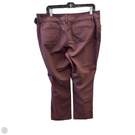 Pants Dress By Lee In Maroon, Size: 16