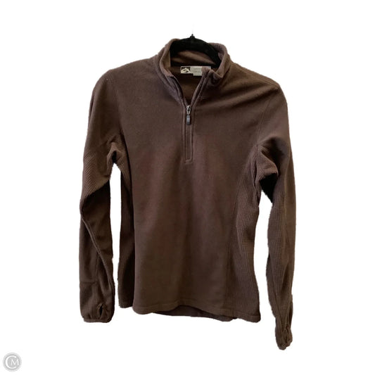 Jacket Fleece By Clothes Mentor In Brown, Size: M