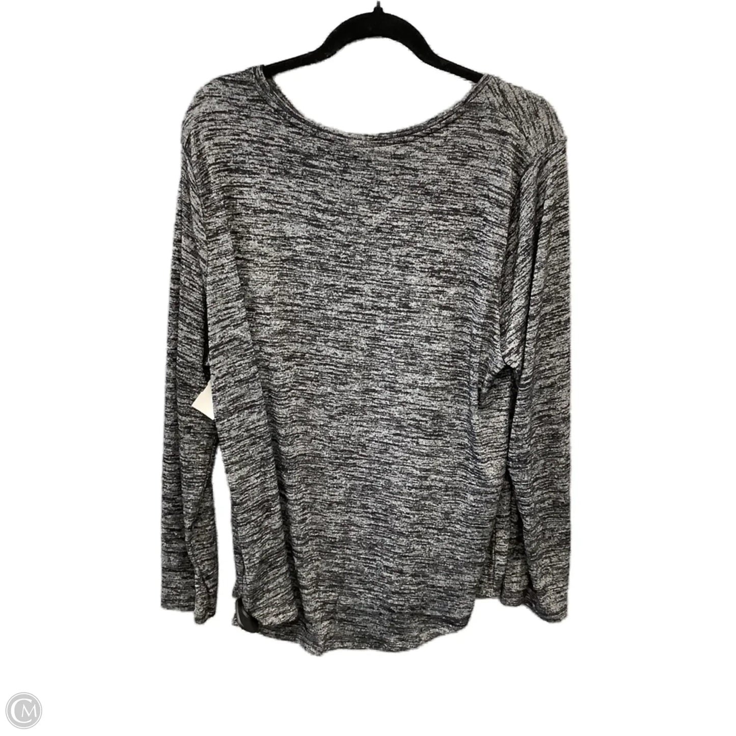 Top Long Sleeve By Apt 9 In Grey, Size: Xxl
