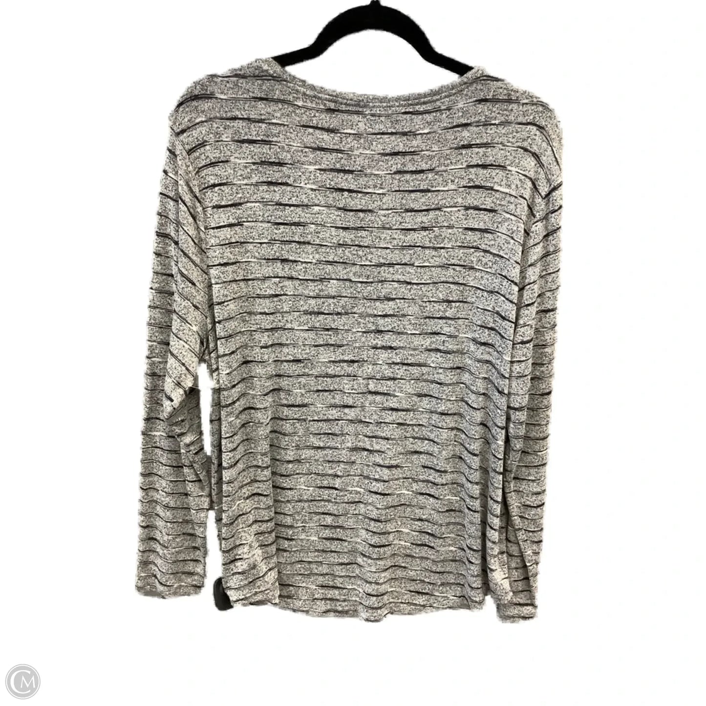 Top Long Sleeve By Apt 9 In Grey, Size: Xxl