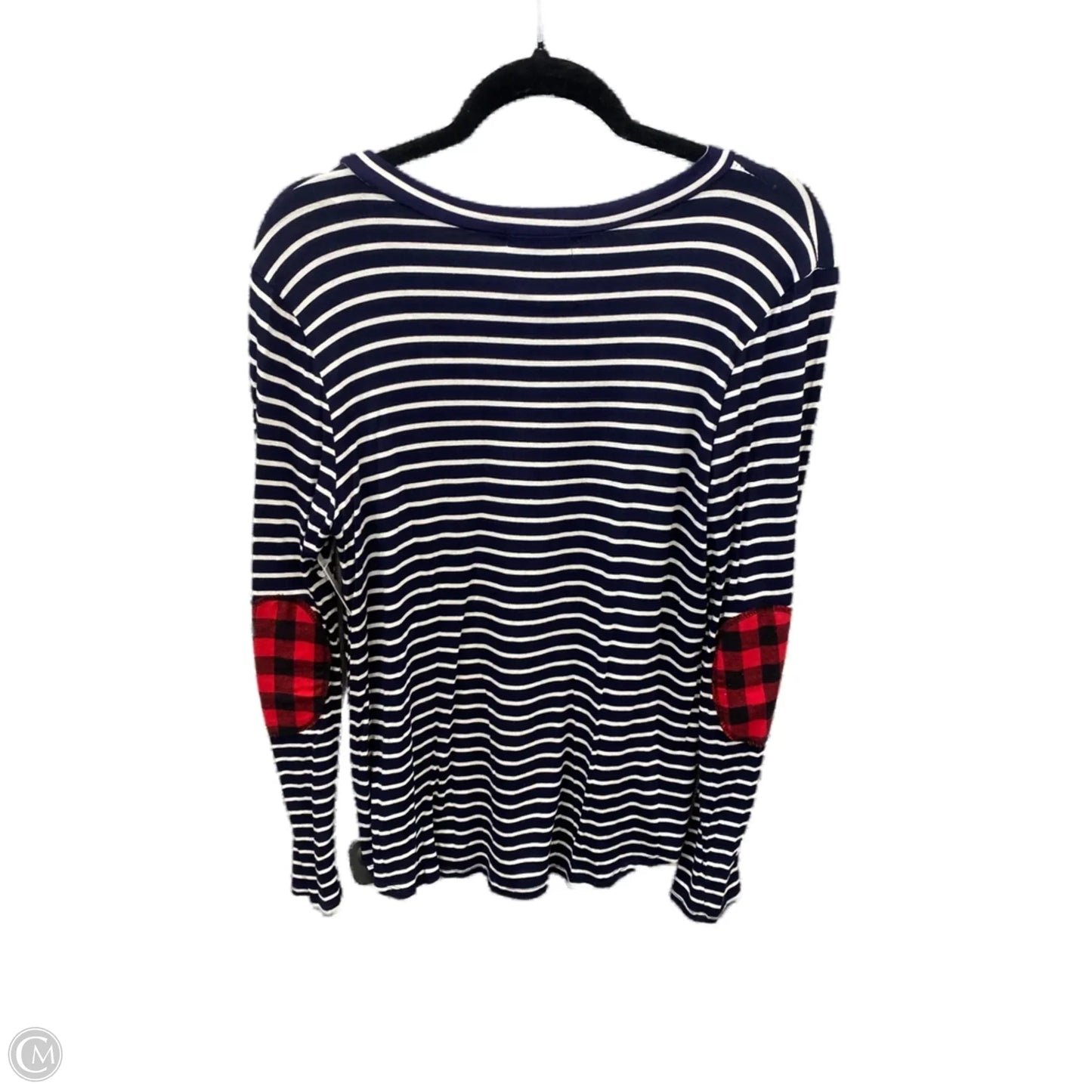 Top Long Sleeve By Mon Ami In Striped Pattern, Size: L