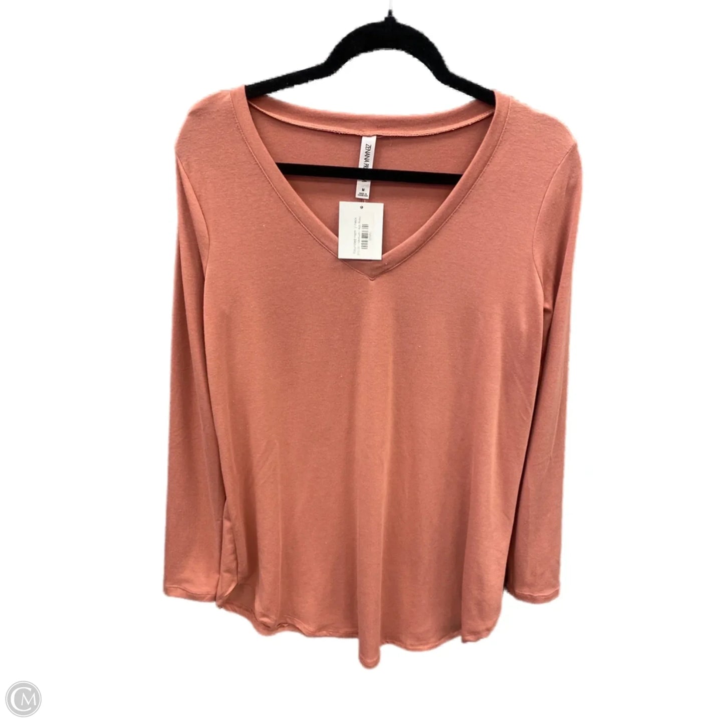 Top Long Sleeve By Zenana Outfitters In Pink, Size: M