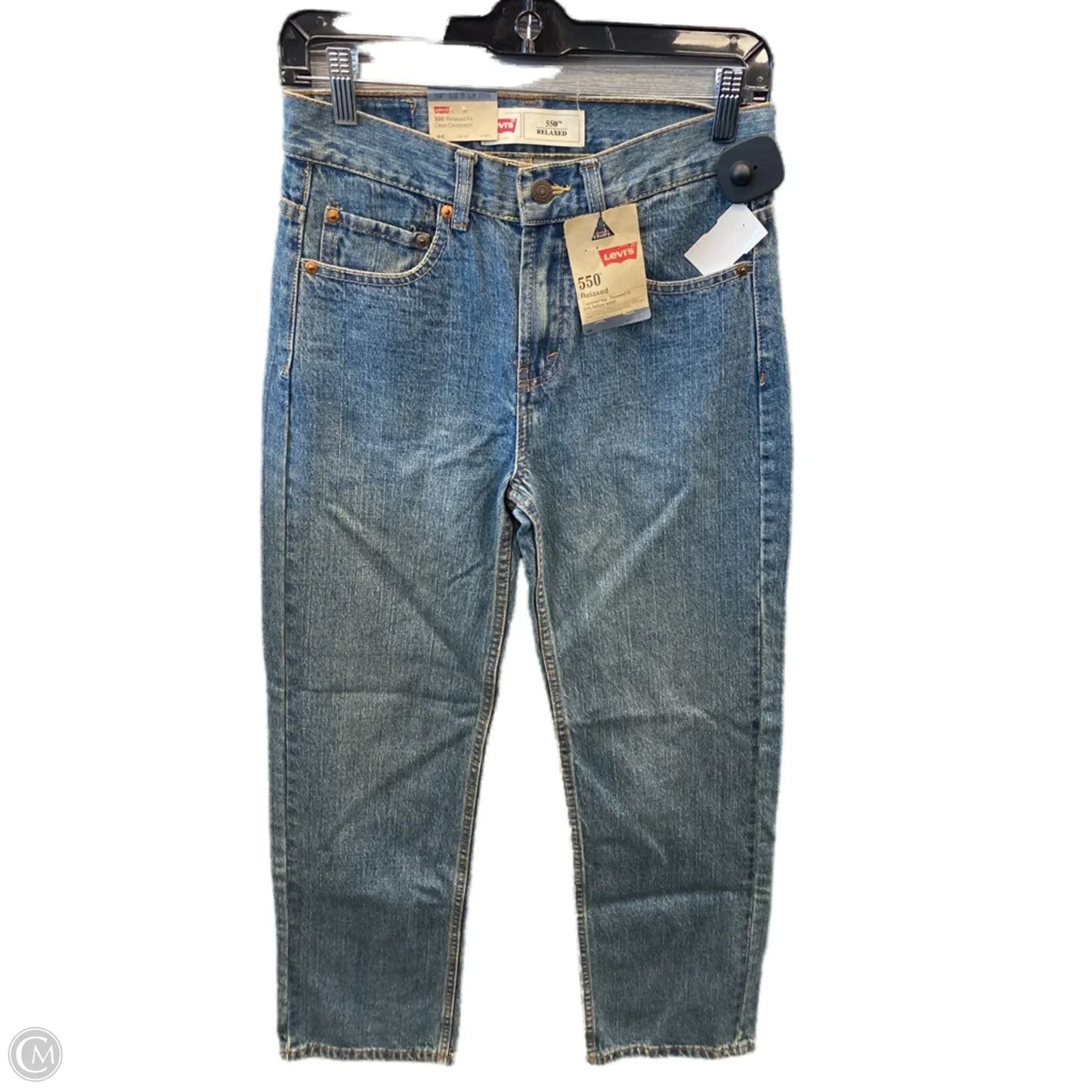 Jeans Straight By Levis In Blue Denim, Size: 4