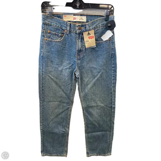 Jeans Straight By Levis In Blue Denim, Size: 4