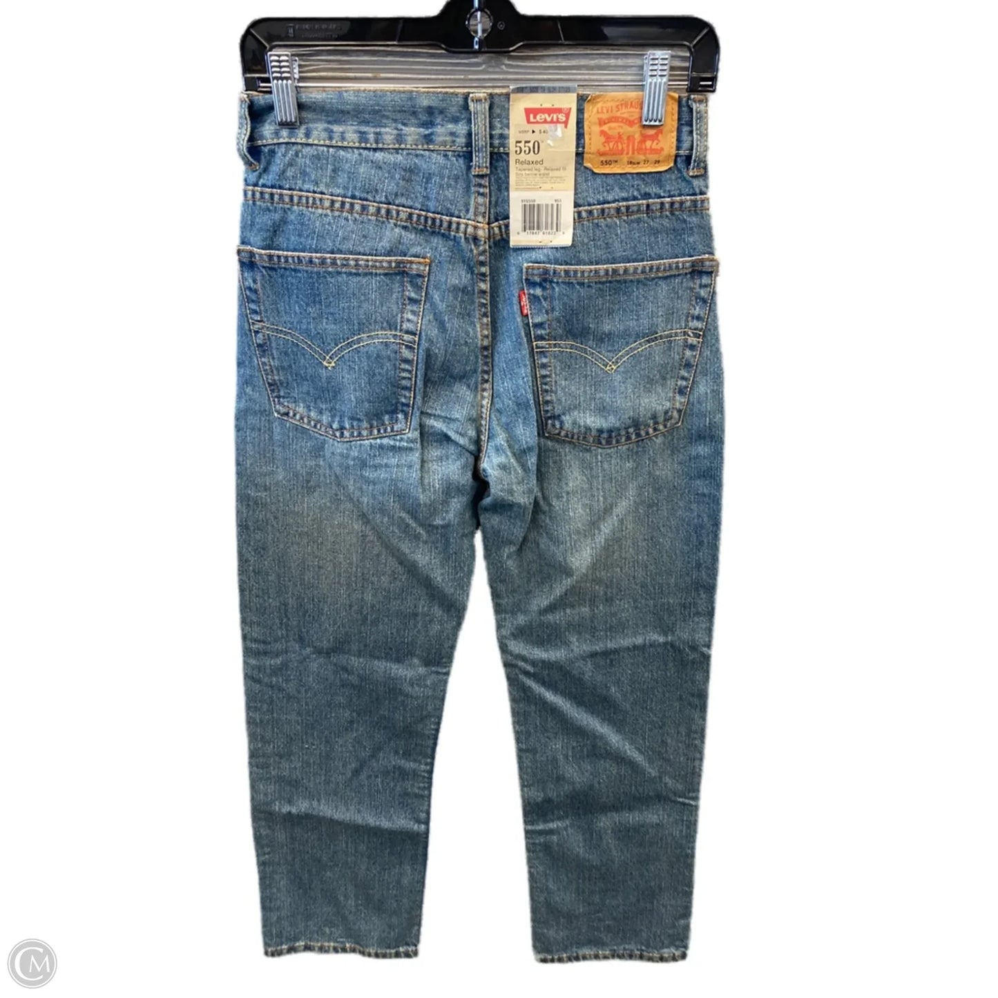 Jeans Straight By Levis In Blue Denim, Size: 4