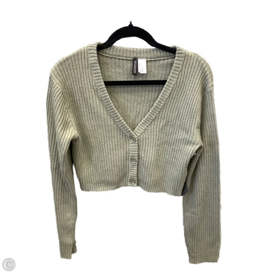 Sweater Cardigan By Divided In Green, Size: S