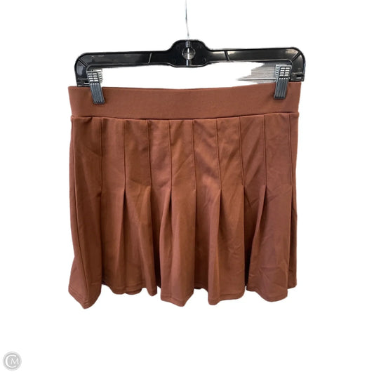 Athletic Skort By Clothes Mentor In Brown, Size: L
