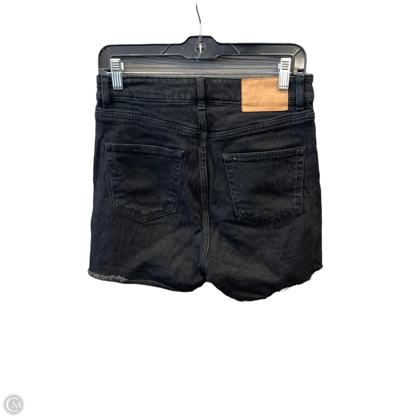 Shorts By H&m In Black Denim, Size: 8