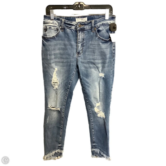 Jeans Skinny By Kancan In Blue Denim, Size: 10