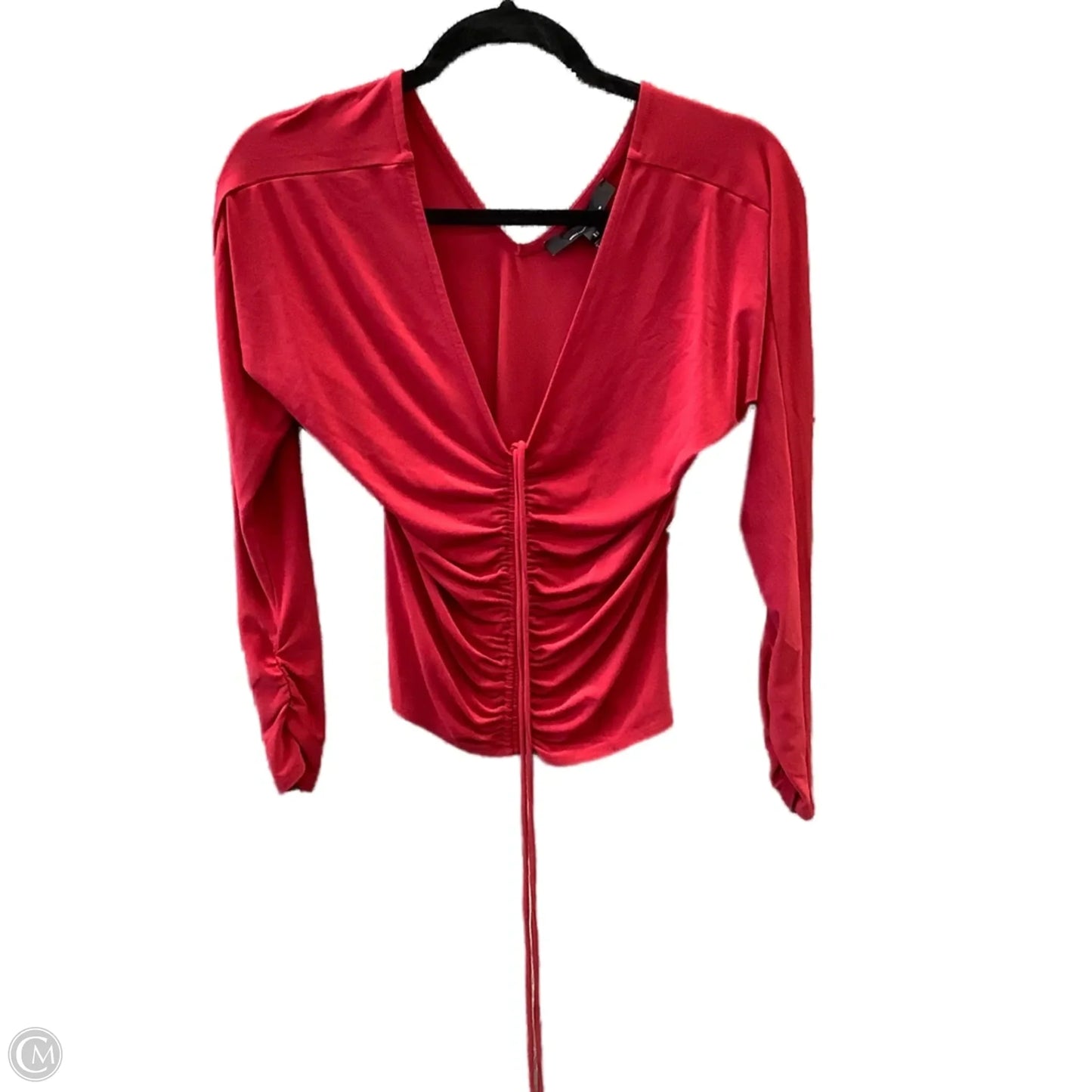 Top Long Sleeve By White House Black Market In Red, Size: Xs