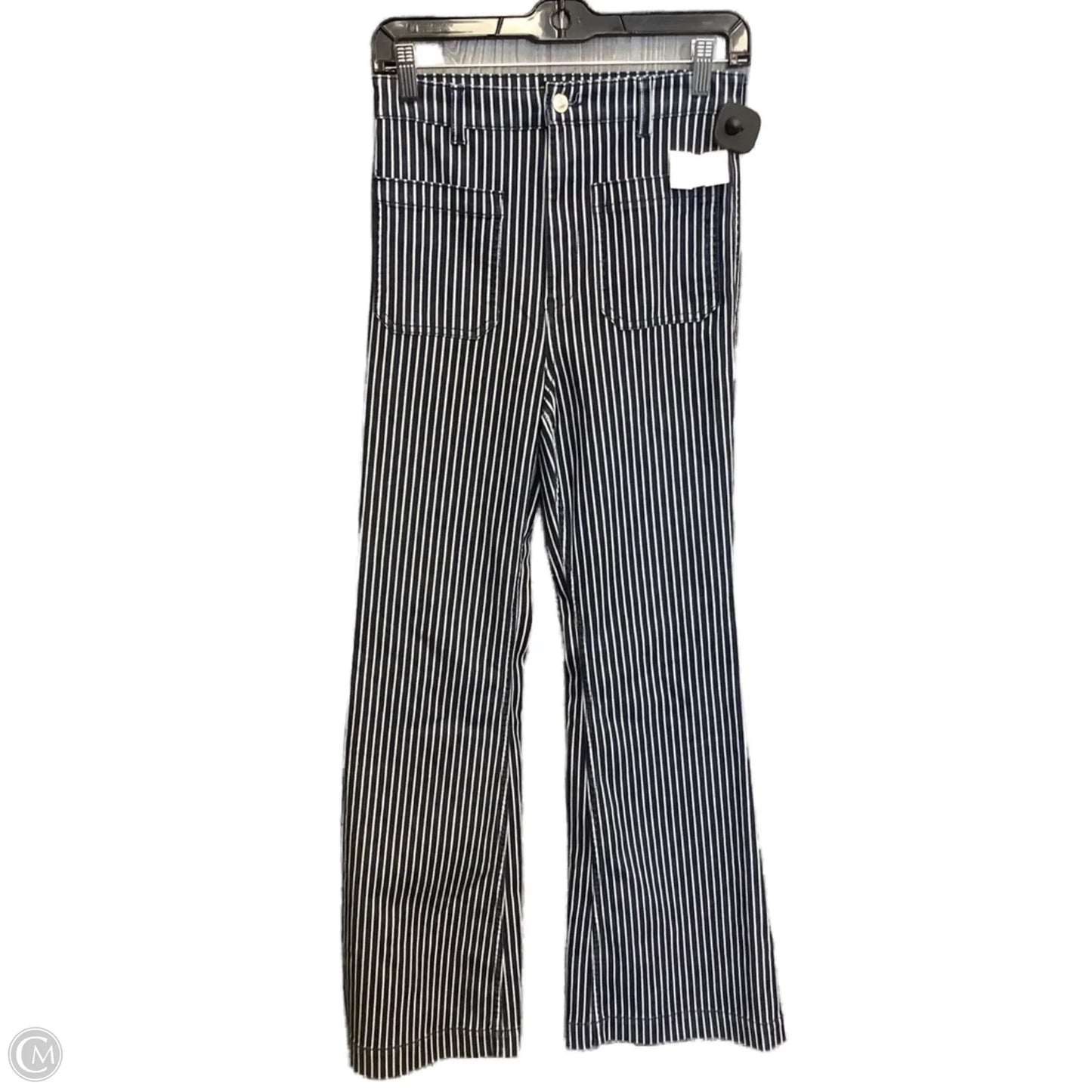Jeans Flared By Clothes Mentor In Striped Pattern, Size: 4