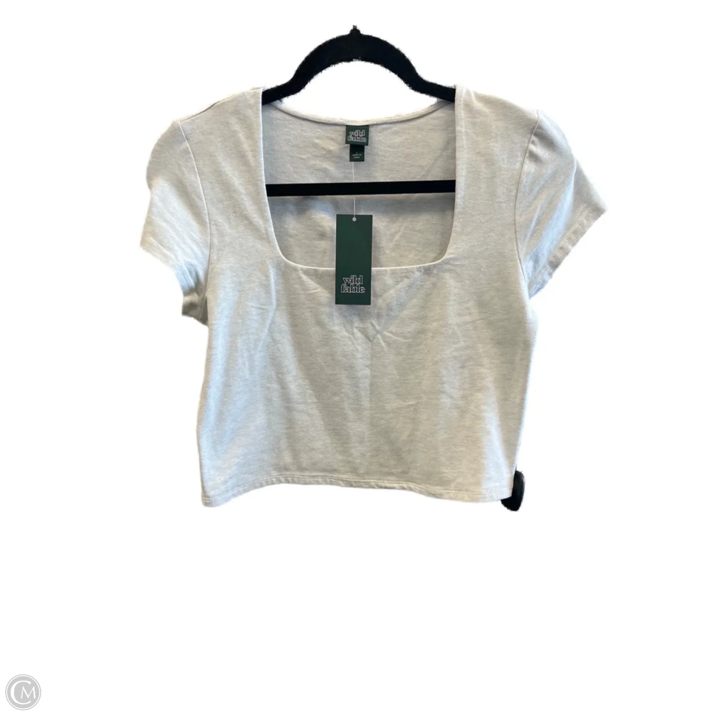 Top Short Sleeve By Wild Fable In Grey, Size: L