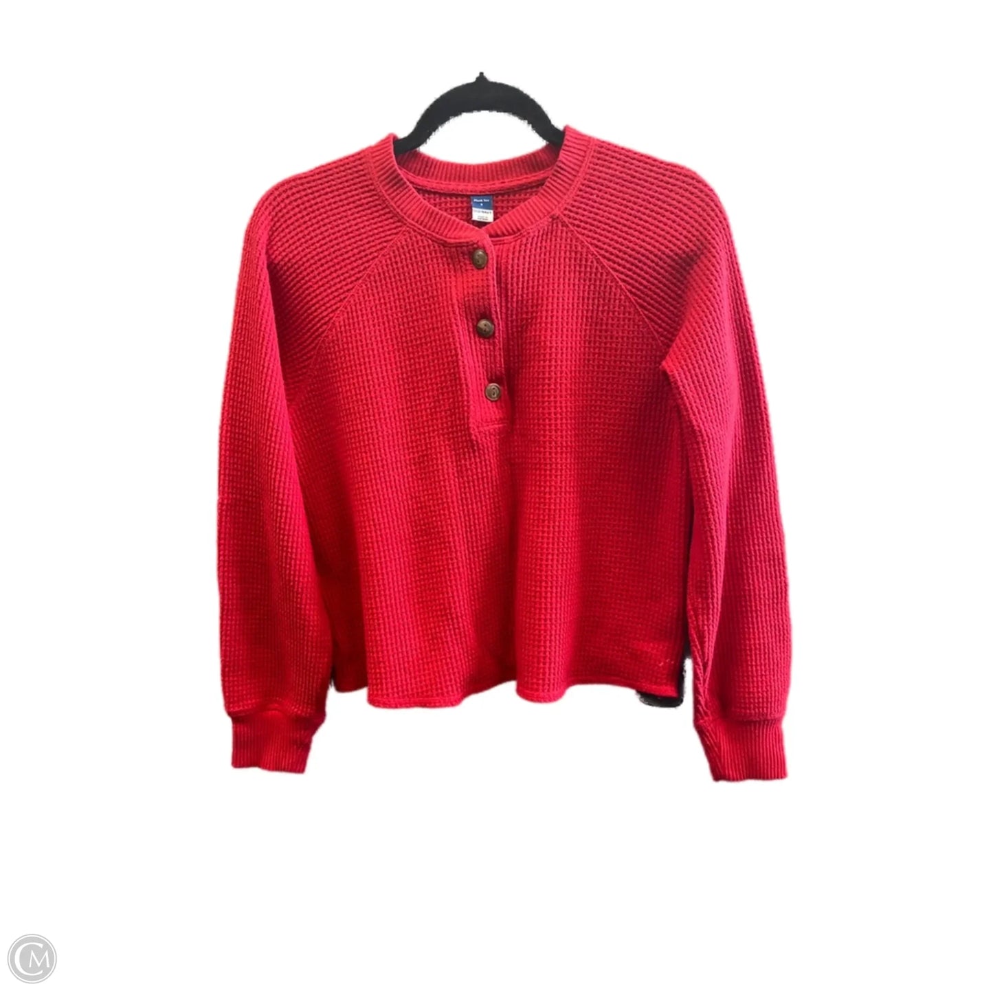 Top Long Sleeve By Old Navy In Red, Size: S