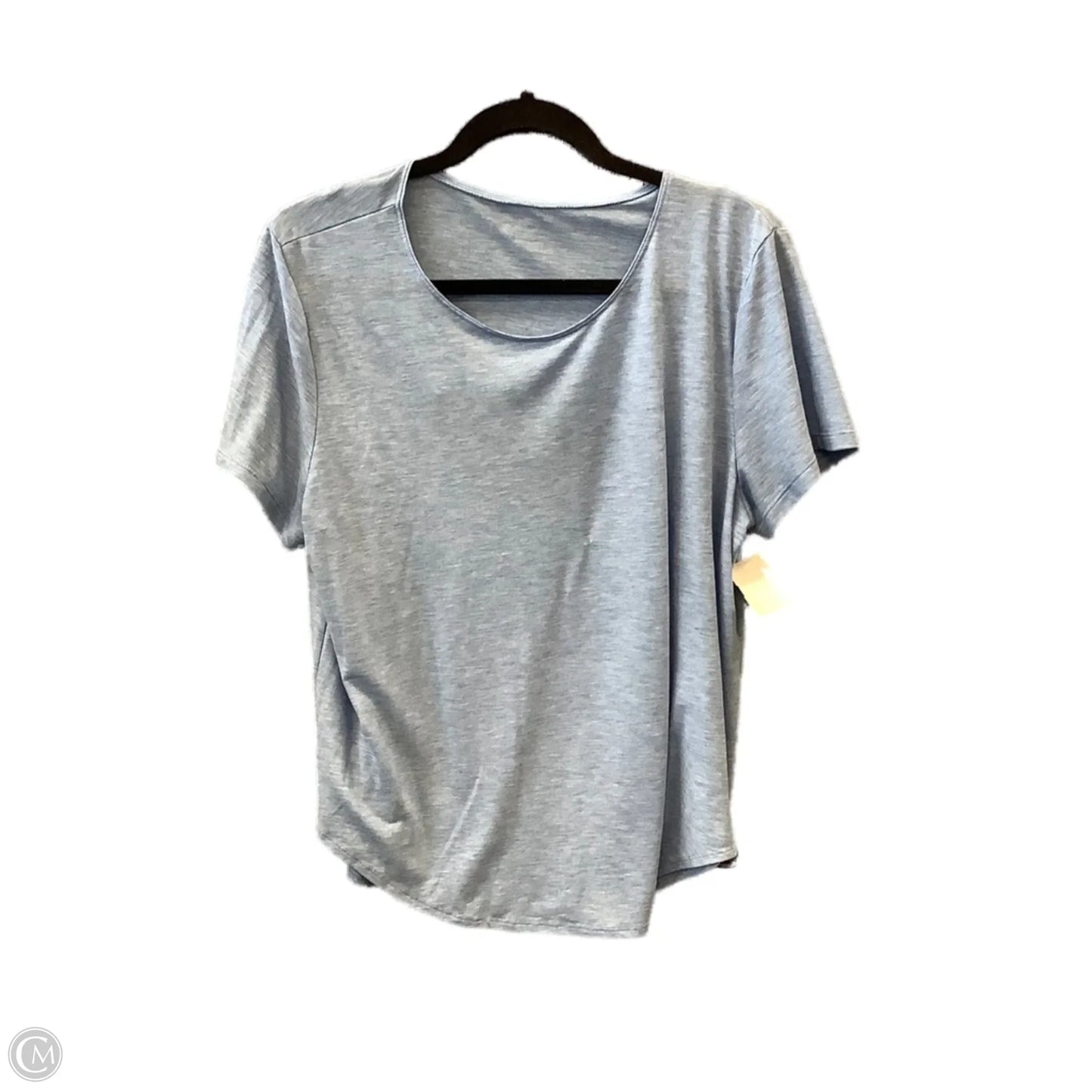 Athletic Top Short Sleeve By Under Armour In Blue, Size: L