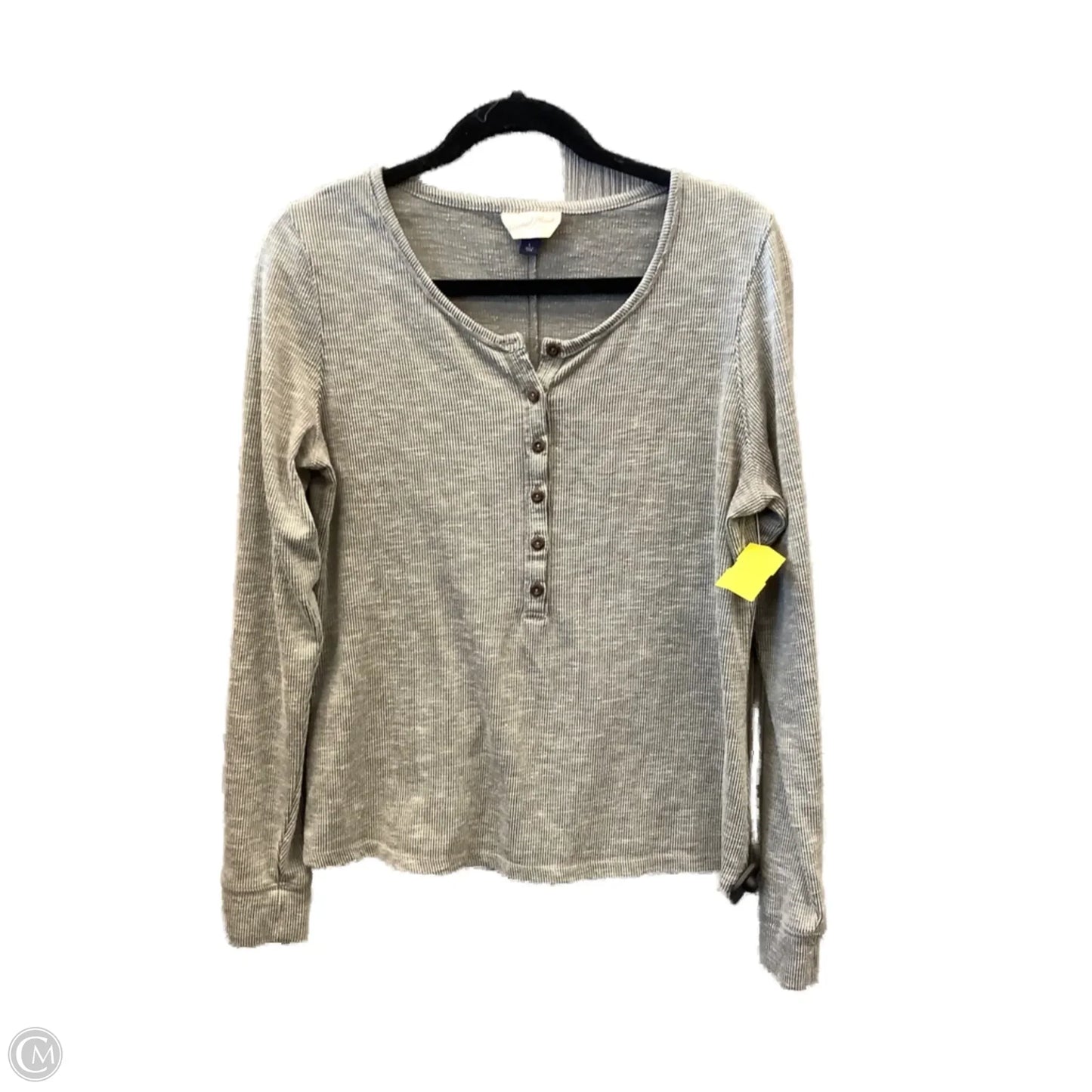 Top Long Sleeve By Universal Thread In Grey, Size: L