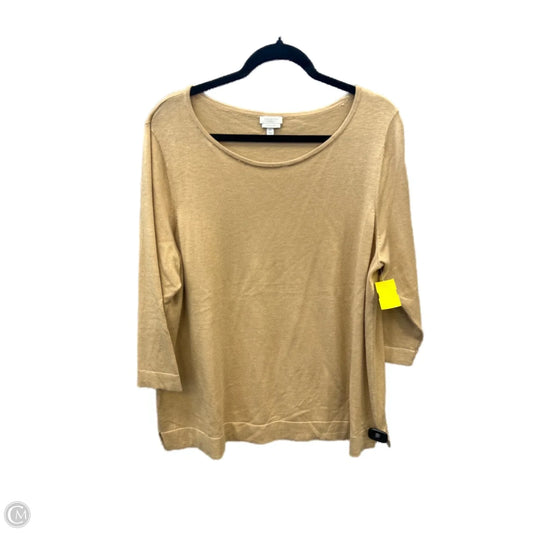 Sweater By Talbots In Brown, Size: 3x