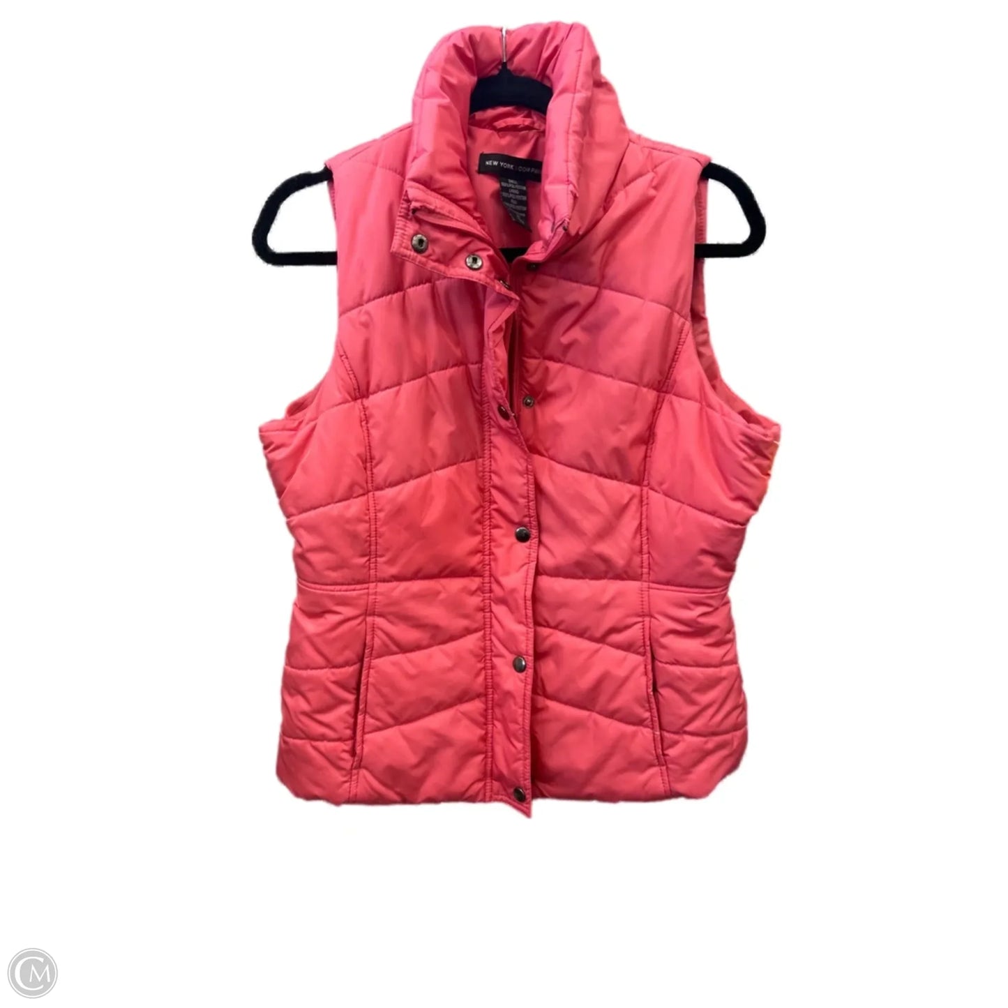 Vest Puffer & Quilted By New York And Co In Pink, Size: M