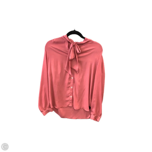 Blouse Long Sleeve By J. Crew In Pink, Size: S