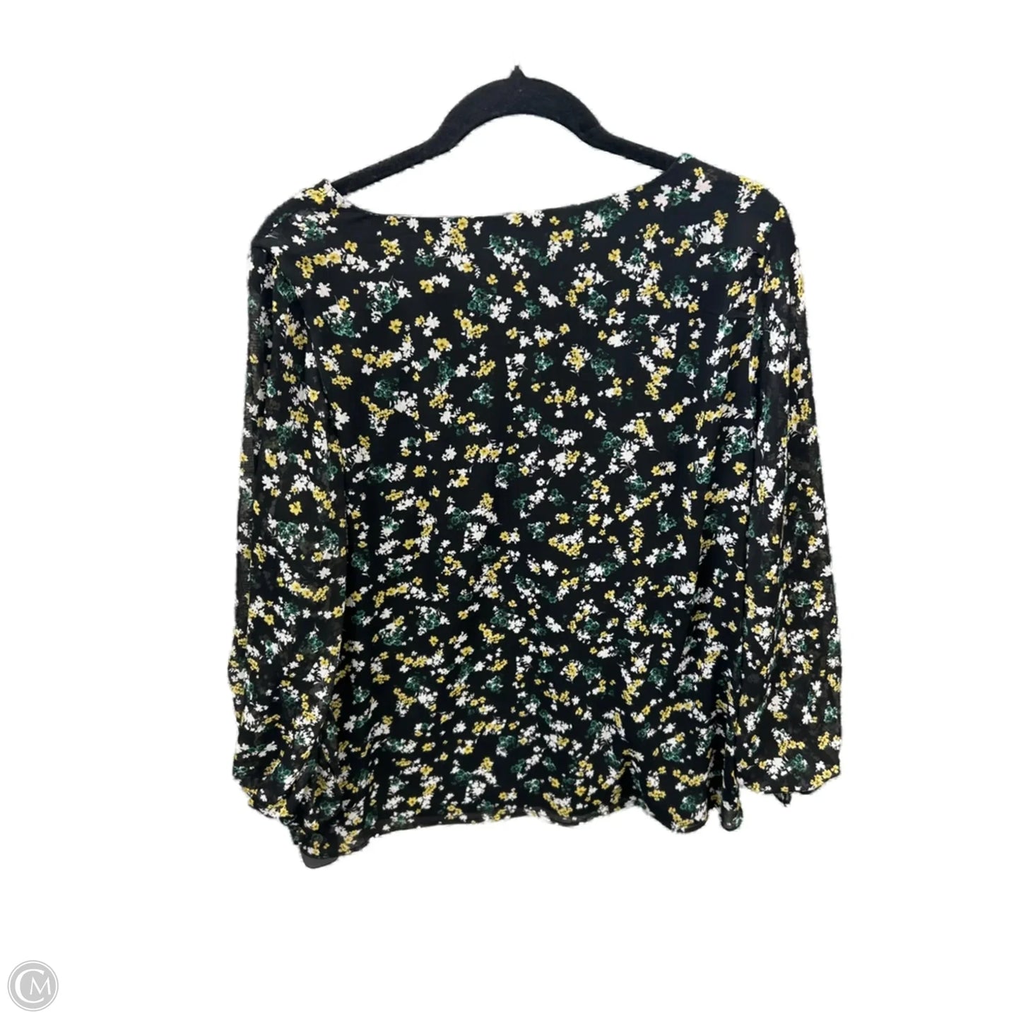 Top Long Sleeve By Clothes Mentor In Black, Size: L