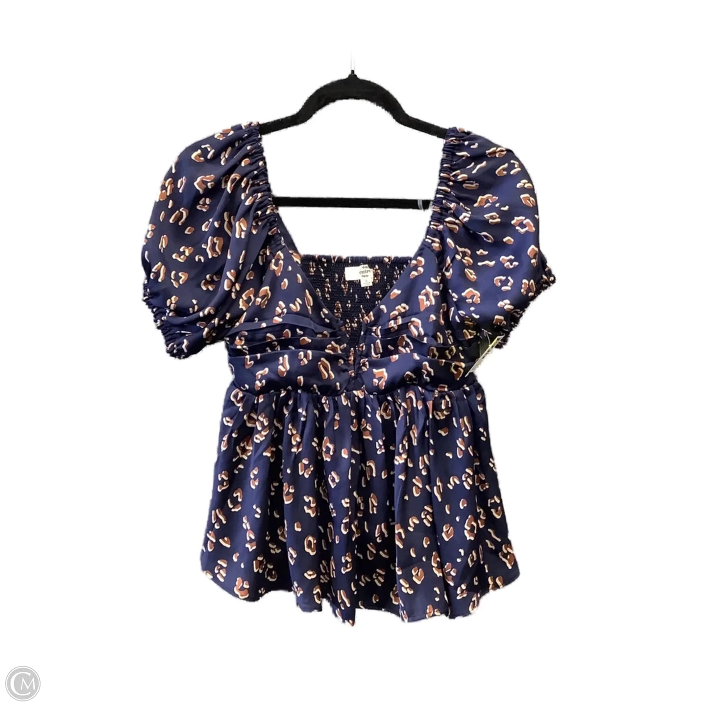 Top Short Sleeve By Entro In Blue, Size: S