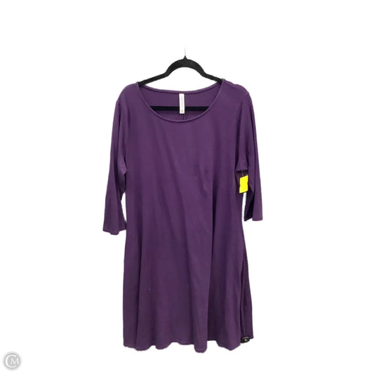 Dress Casual Short By Zenana In Purple, Size: 3x