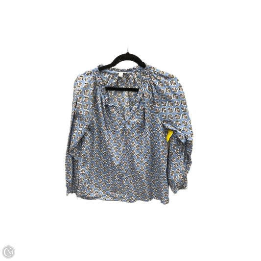 Top Long Sleeve By J. Crew In Blue, Size: S