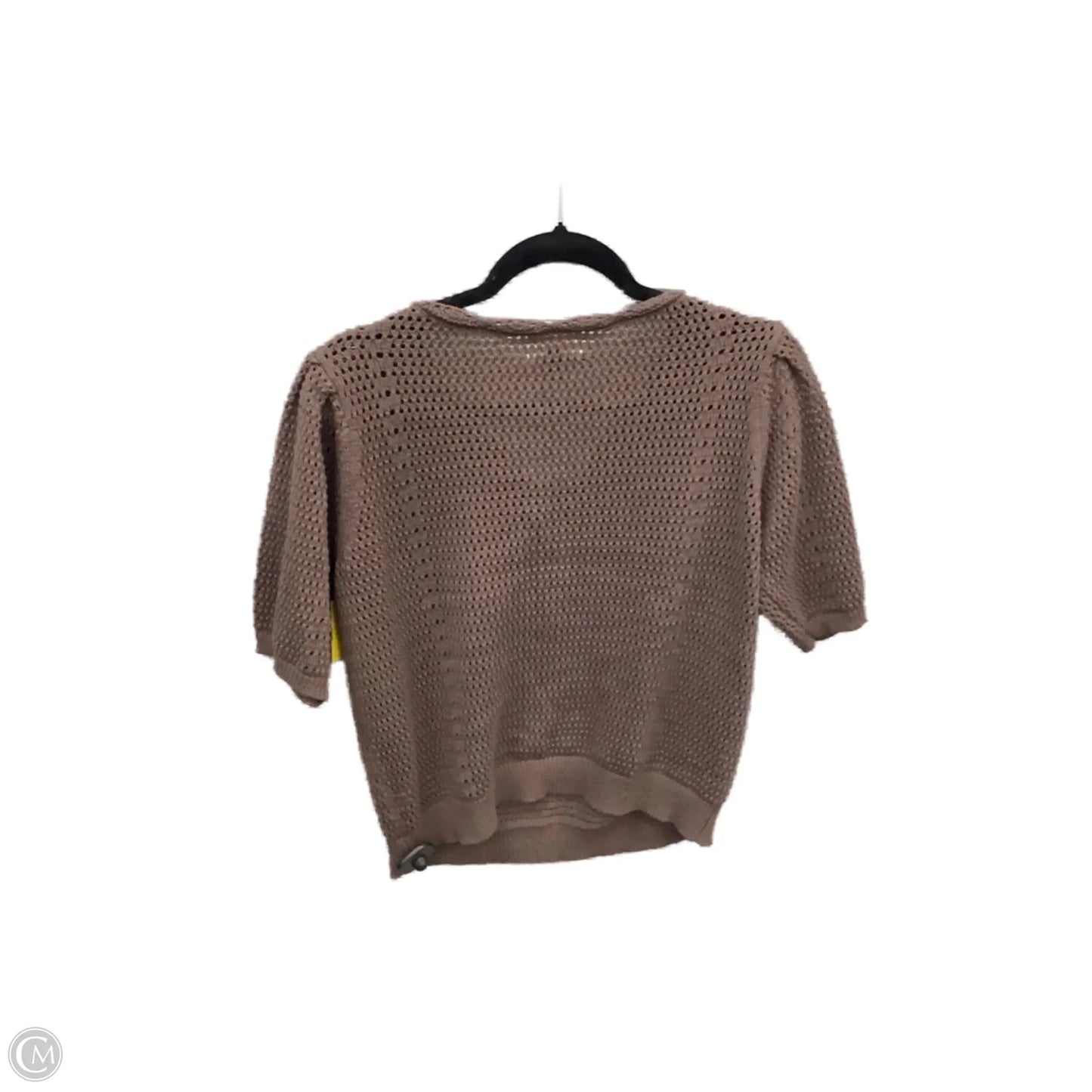 Sweater Short Sleeve By Universal Thread In Brown, Size: M