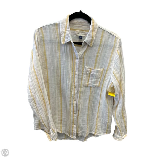 Top Long Sleeve By Universal Thread In Striped Pattern, Size: S