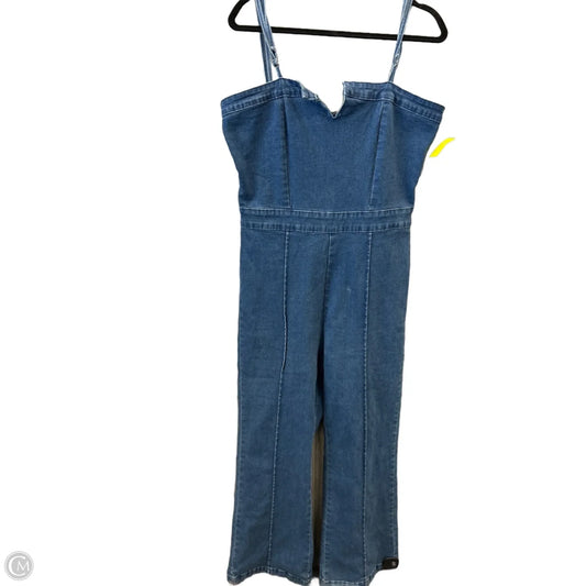Jumpsuit By Clothes Mentor In Blue Denim, Size: Xl
