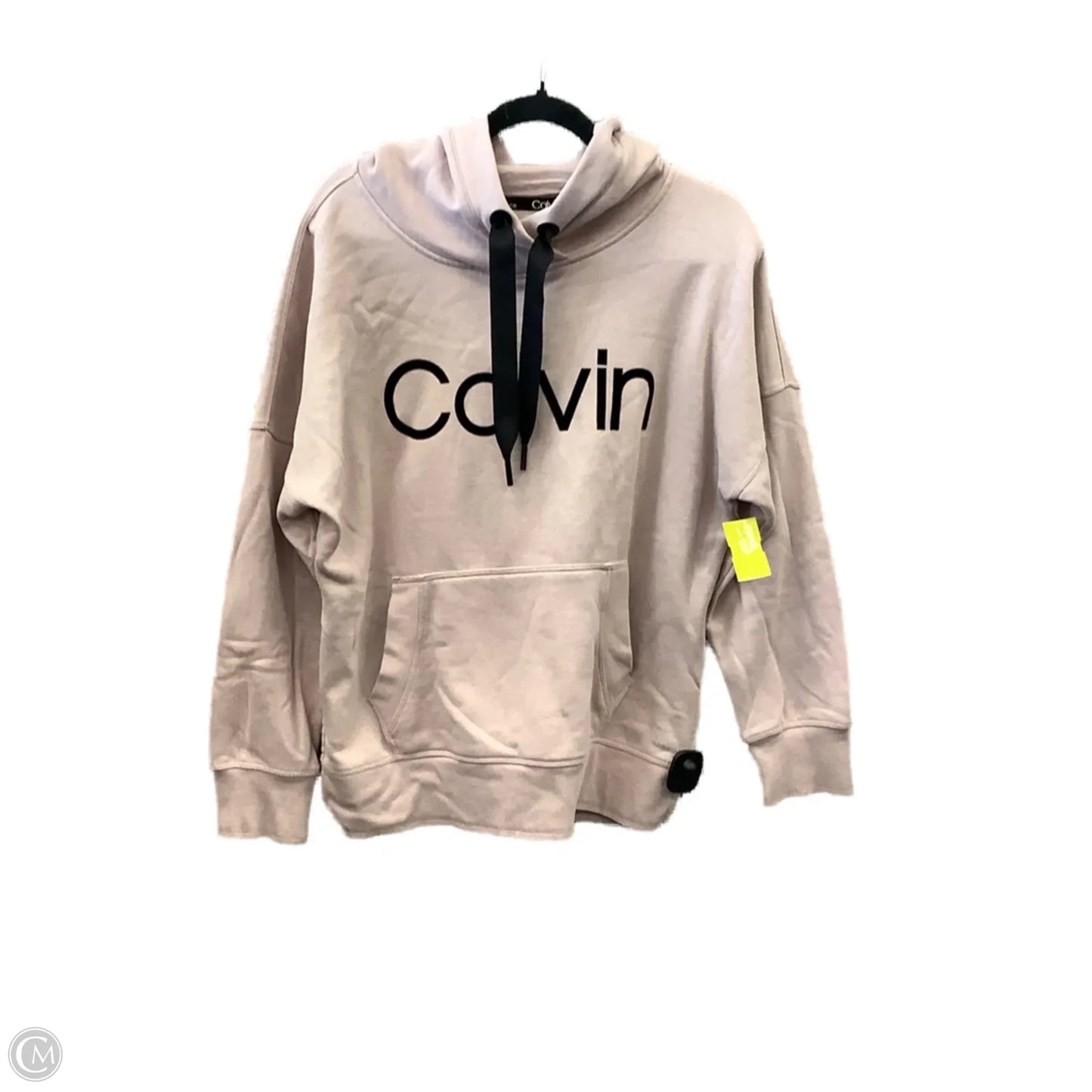 Sweatshirt Hoodie By Calvin Klein In Pink, Size: M