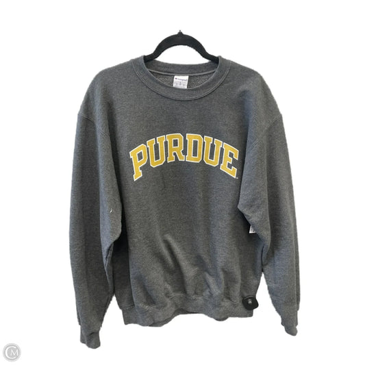 Sweatshirt Crewneck By Champion In Grey, Size: L