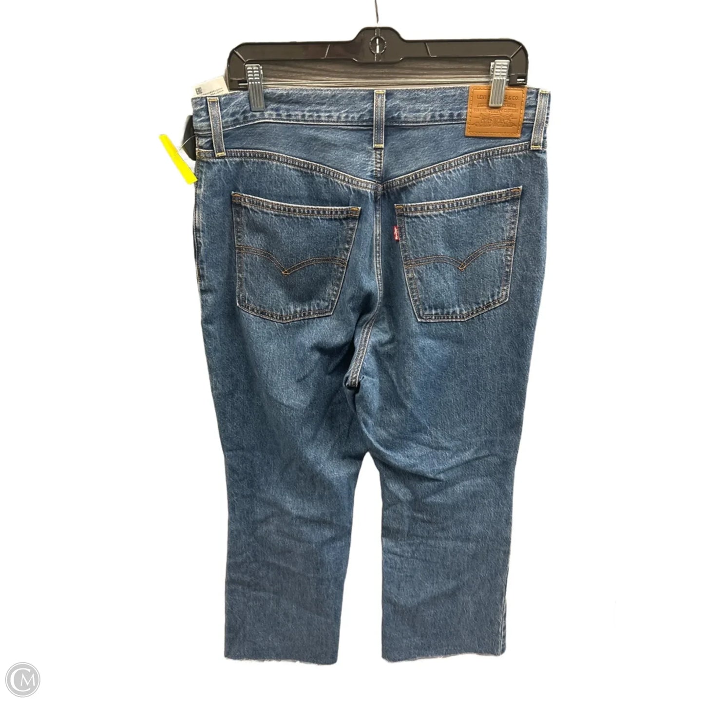 Jeans Flared By Levis In Blue Denim, Size: 12