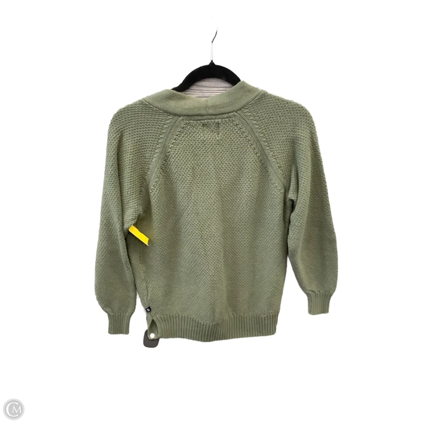 Sweater Cardigan By Gap In Green, Size: Xs
