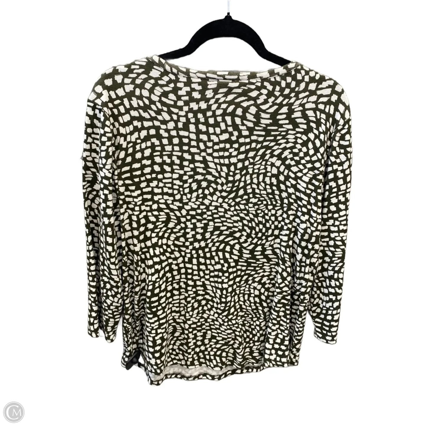 Top Long Sleeve By Chicos In Green, Size: L