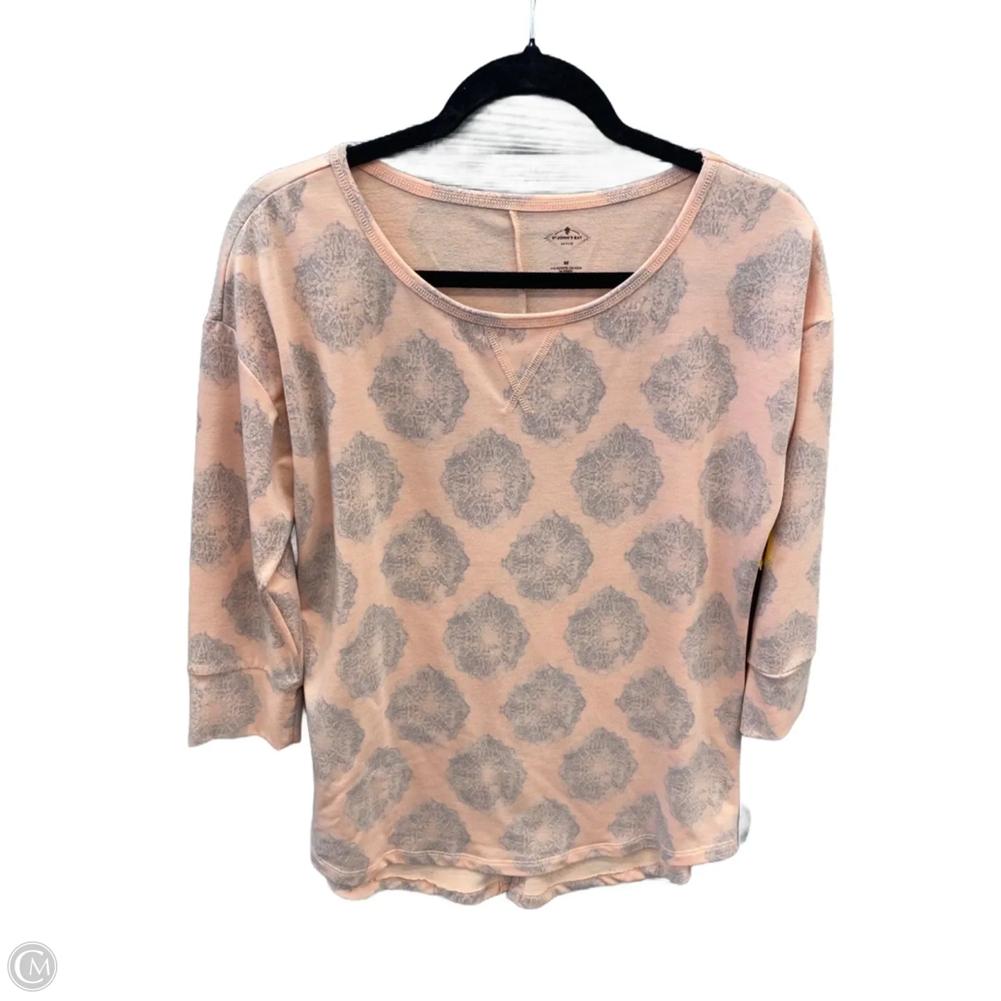 Top Long Sleeve By St Johns Bay In Pink, Size: M